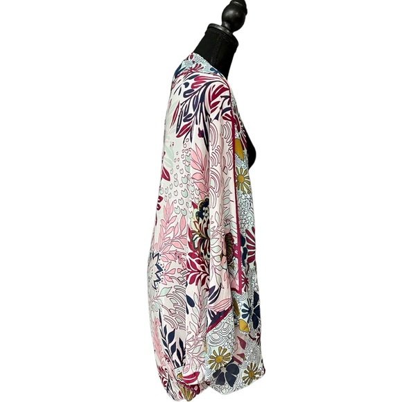 Anthropologie Multi Floral Larissa Cocoon Kimono NWT One Size - Picture 3 of 12